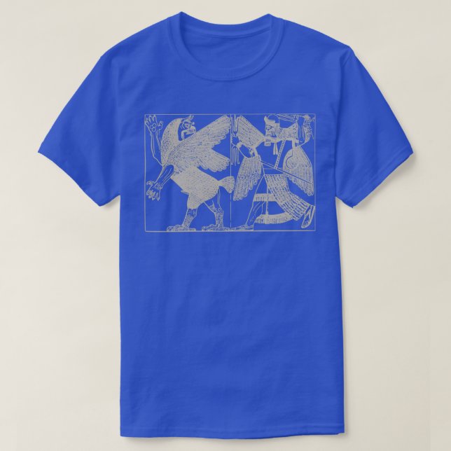 Assyrian Sumerian Mythology Enlil Marduk Dragon Ti T-Shirt (Design vorne)