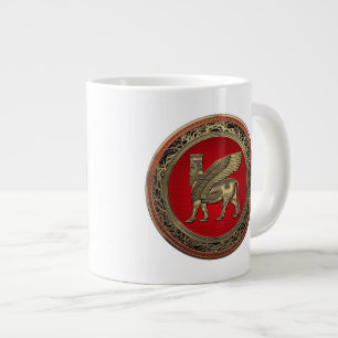 Assyrian Winged Bull - Gold Lamassu Jumbo-Tasse