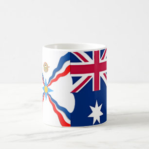 Assyrianische australische Flaggen-Tasse Kaffeetasse