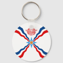 Assyrianische Flaggen-Schlüsselanhänger & Lanyards