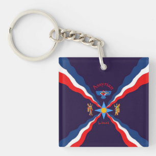 Assyrianischer Acrylischer Schlüsselanhänger