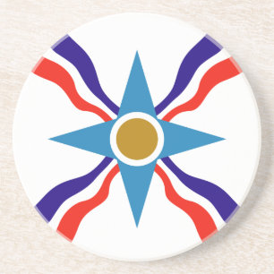 Assyrische Flagge - Untersetzer Ata d'Ator