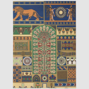 Assyrische Gottheit Apkallu, geflügeltes Genie, So Seidenpapier