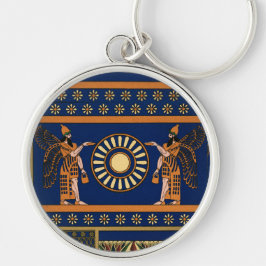 Assyrische Gottheit, Apkallu oder geflügeltes Geni Schlüsselanhänger