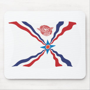 Assyrische Nationalflagge-Mauspad Mousepad