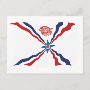 Assyrische Nationalflagge Postkarte