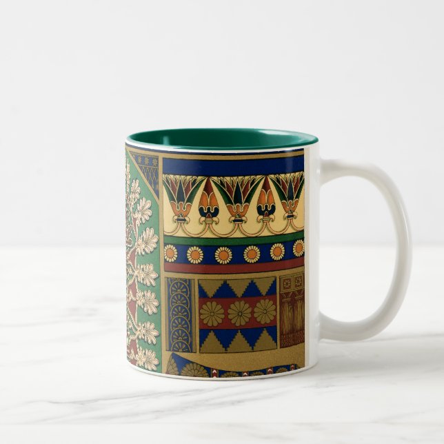Assyrisches Vintages Muster Tasse (Rechts)