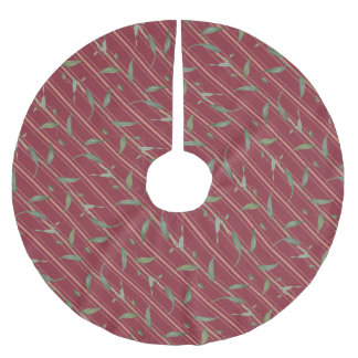 Ast mit Blättern Polyester Weihnachtsbaumdecke