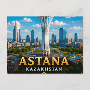 Astana Kasachstan Moderne Steppe Hauptstadt 📍 Postkarte