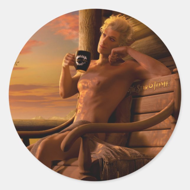 Astarion Baldur's Gate 3 Heilung Runder Aufkleber (Vorderseite)