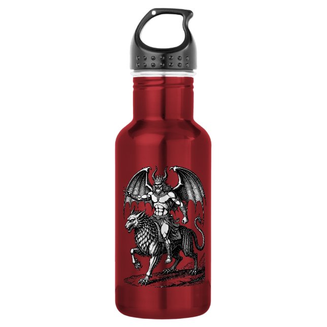 Astaroths Stille Herrschaft Edelstahlflasche (Vorderseite)