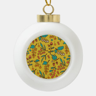 Äste, nahtlose Natur. Keramik Kugel-Ornament