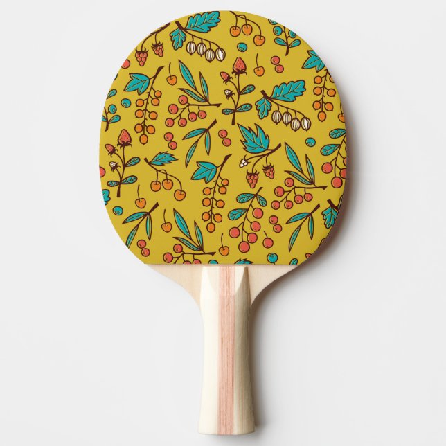 Äste, nahtlose Natur. Tischtennis Schläger (Vorderseite)