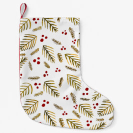 Äste und Beeren von Weihnachtsbaumen - Bernstein Kleiner Weihnachtsstrumpf