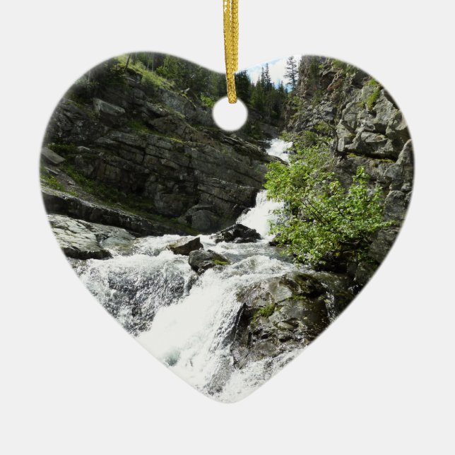 Aster Creek im Glacier National Park Keramik Ornament (Vorne)