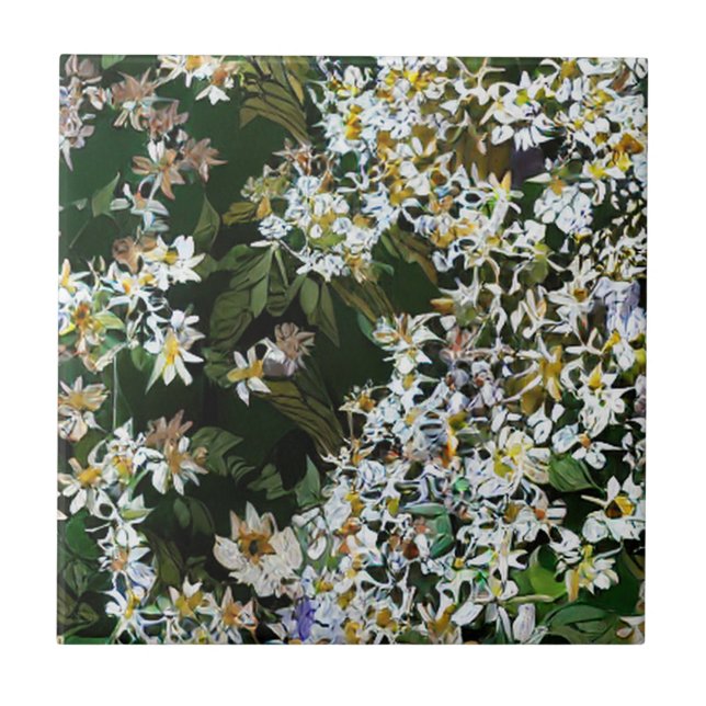 ASTER FLOWERS FLIESE (Vorderseite)