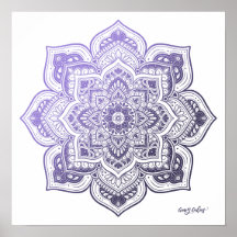 Aster Mandala Fine Art Druck