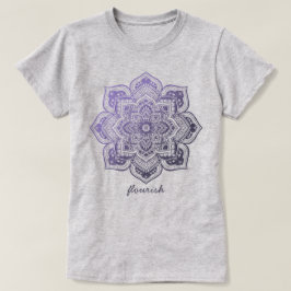 Aster Mandala Personalisiertes T-Shirt