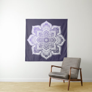Aster Mandala-Teppich Wandteppich