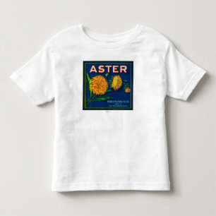 Aster-Marken-Zitrusfrucht-Kisten-Aufkleber Kleinkind T-shirt