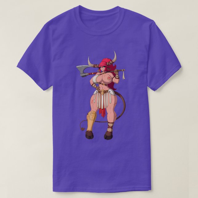 Asteria der Minotaur Gladiator T-Shirt (Design vorne)