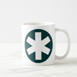 Asterisk - Dunkelgrün Kaffeetasse