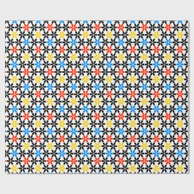 Asterisky - Duschvorhang Geschenkpapier (Flach)