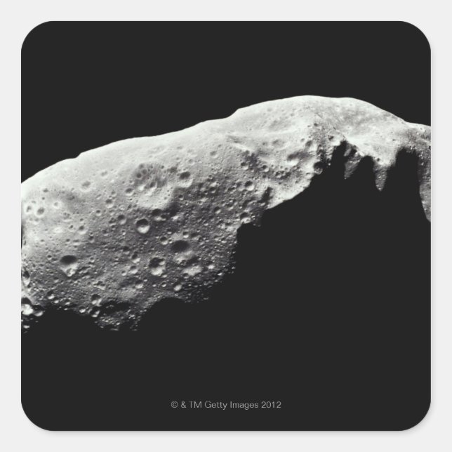 Asteroid 243 Ida Quadratischer Aufkleber (Vorderseite)