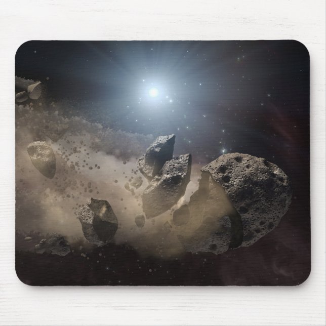 Asteroid beißt den Staub PIA11735 Mousepad (Vorne)
