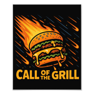 Asteroid Burger Call Of The Grill Fotodruck