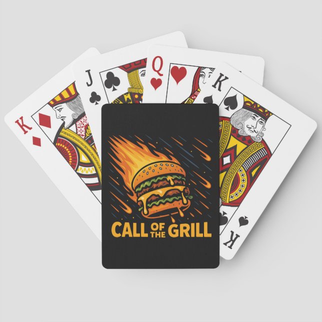 Asteroid Burger Call of the Grill Spielkarten (Rückseite)