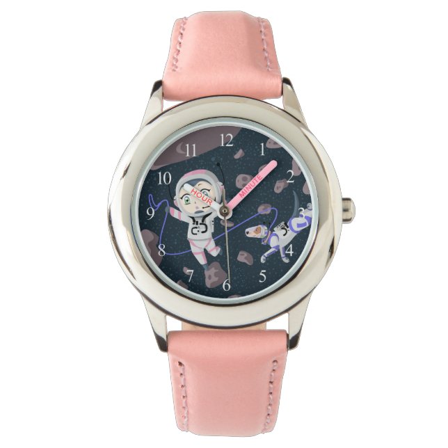 Asteroid Girl Armbanduhr (Vorderseite)