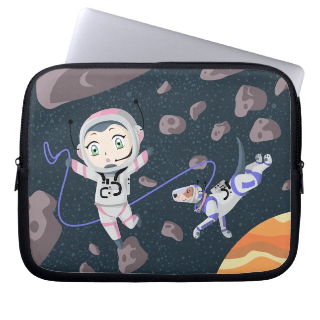 Asteroid Girl Laptopschutzhülle (Vorderseite)