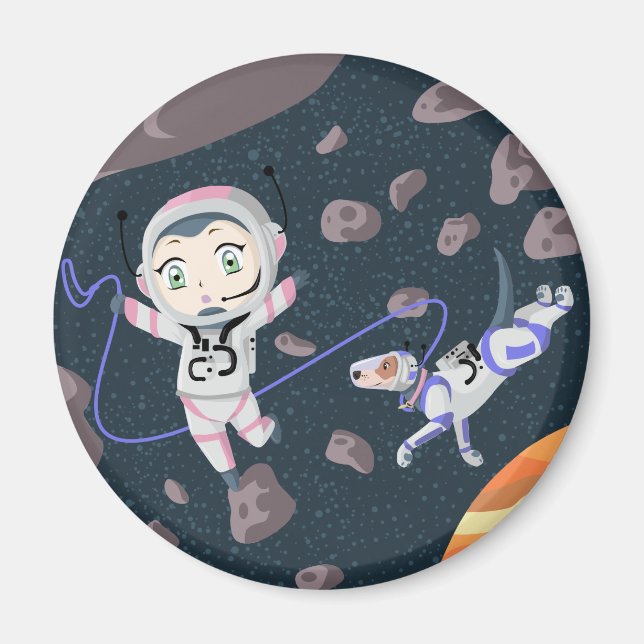 Asteroid Girl Magnet (Vorne)