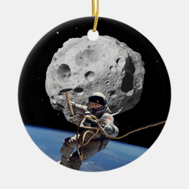 Asteroid Miner Keramik Ornament (Vorne)