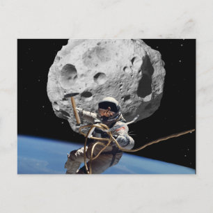 Asteroid Miner Postkarte