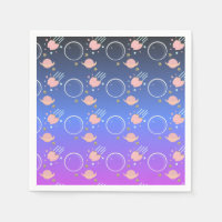 Asteroid Planets Moon Galaxy Girls Geburtstagspart