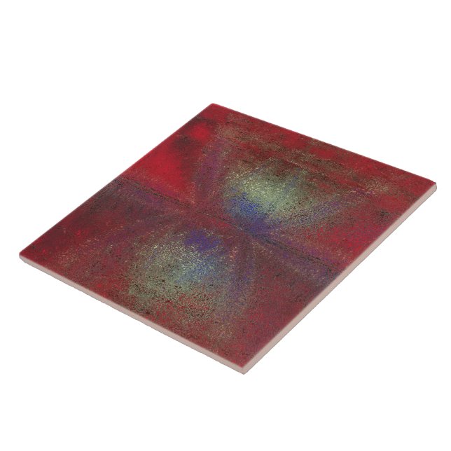 Asteroid Strike Digital Abstrakt Fliese (Seite)