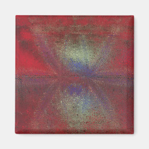 Asteroid Strike Digital Abstrakt Magnet