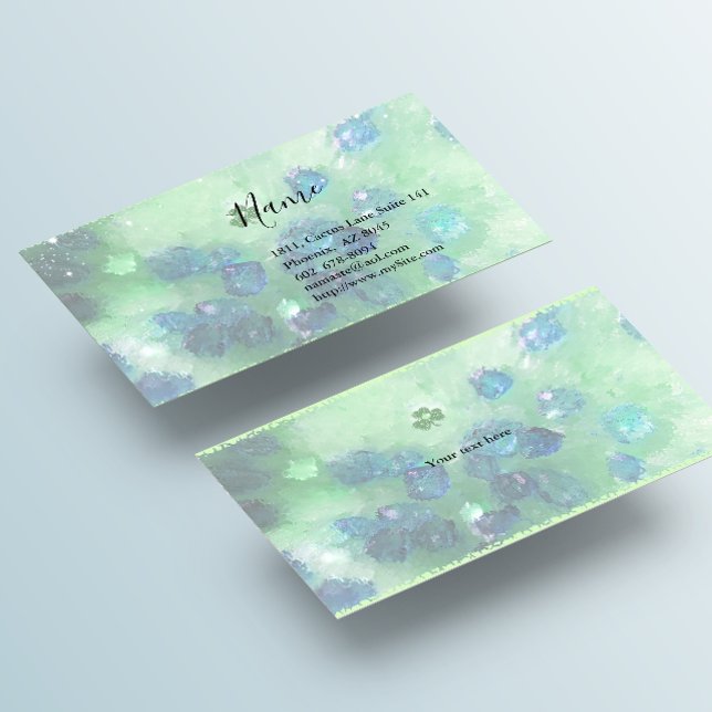 Asteroid und Kleeblatt Visitenkarte (Von Creator hochgeladen)