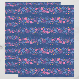 Asteroidengürtel Hellblau Scrapbook Papier