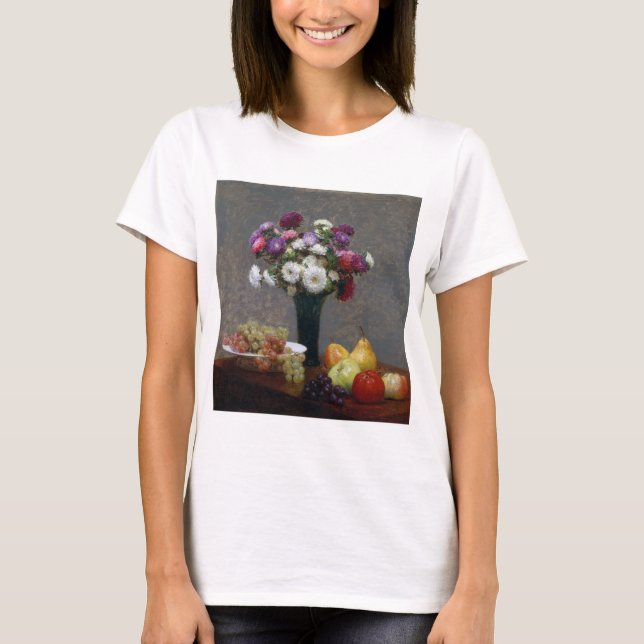 Asters and Fruit, Henri Fantin-Latour T-Shirt (Vorderseite)
