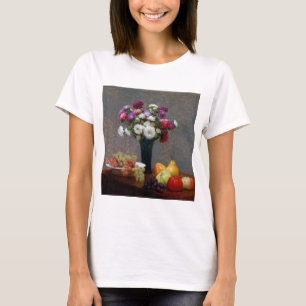 Asters and Fruit, Henri Fantin-Latour T-Shirt