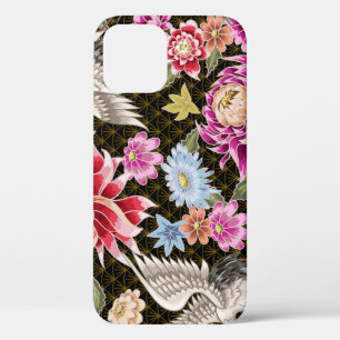 Asters Cranes: Nahtlos im japanischen Stil gestric Case-Mate iPhone Hülle