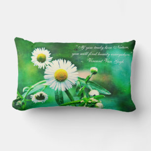 Asters Green Glow Throw Kissen