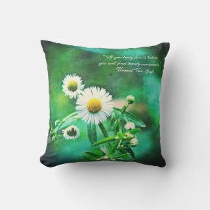 Asters grünes Glow Outdoor Throw Kissen Für Draußen