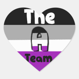 ASTEX-Heart-Aufkleber für asexuelle LGBTQA Herz-Aufkleber