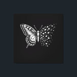 Asthetic black and white,pleasing butterfly leinwanddruck<br><div class="desc">asthetic wall art</div>
