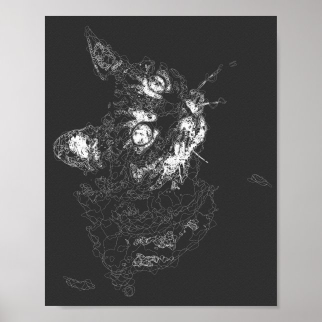 Ästhetik abstrakte moderne Kunst Poster (Vorne)