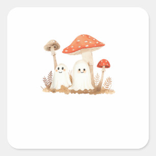 Ästhetik Cottagecore Goblincore Pilz Cute Spo Quadratischer Aufkleber